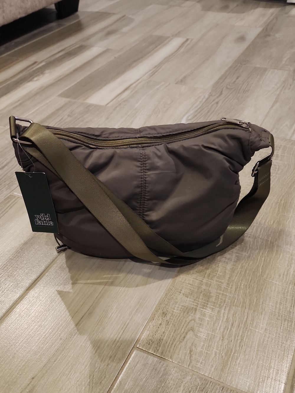 NWT Wild Fable Nylon Crossbody- Olive Green